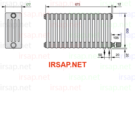 Радиатор IRSAP Tesi 50600/15 T26 CL 01